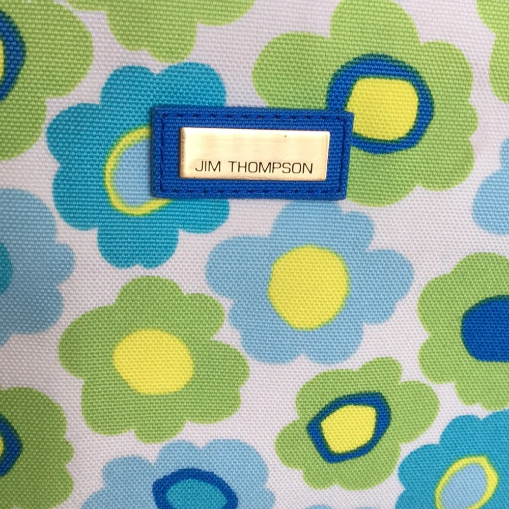 Jim Thompson Multicolor Floral Canvas Handbag - Picture 13 of 15